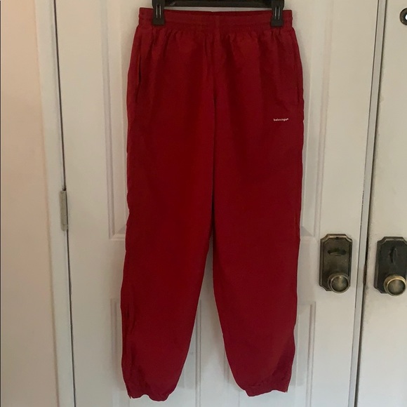 balenciaga pants red